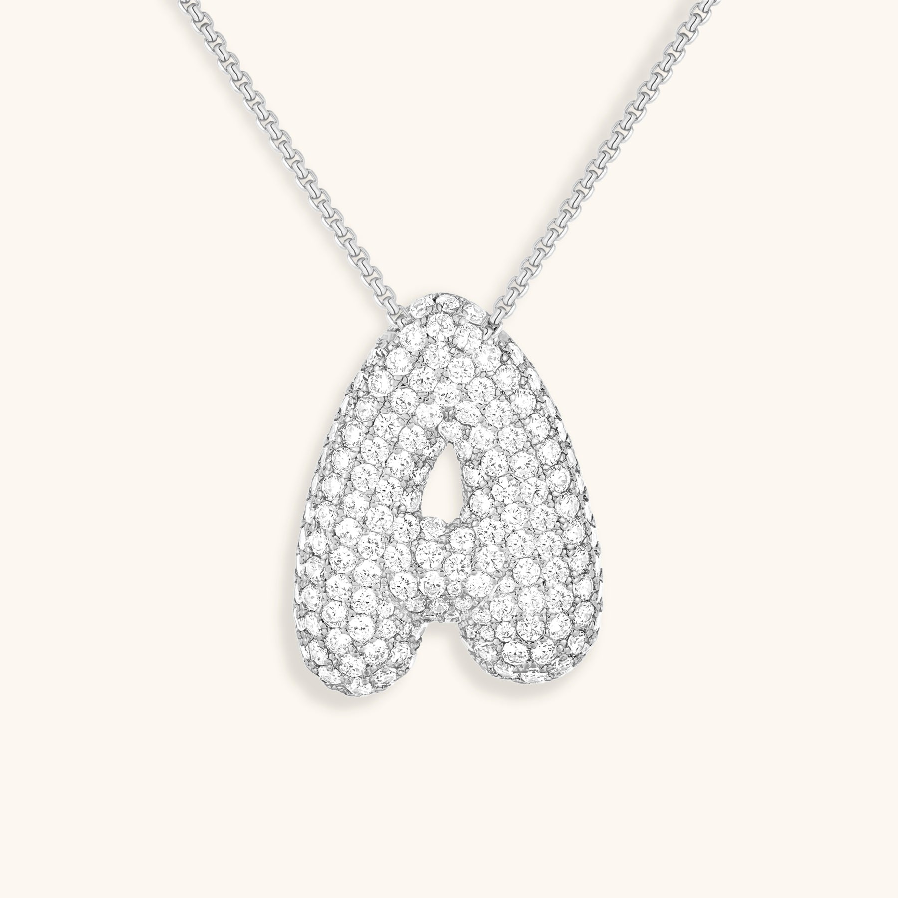 Boble Initial Diamond Necklace