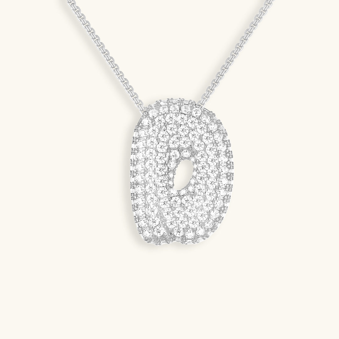 Boble Initial Diamond Necklace