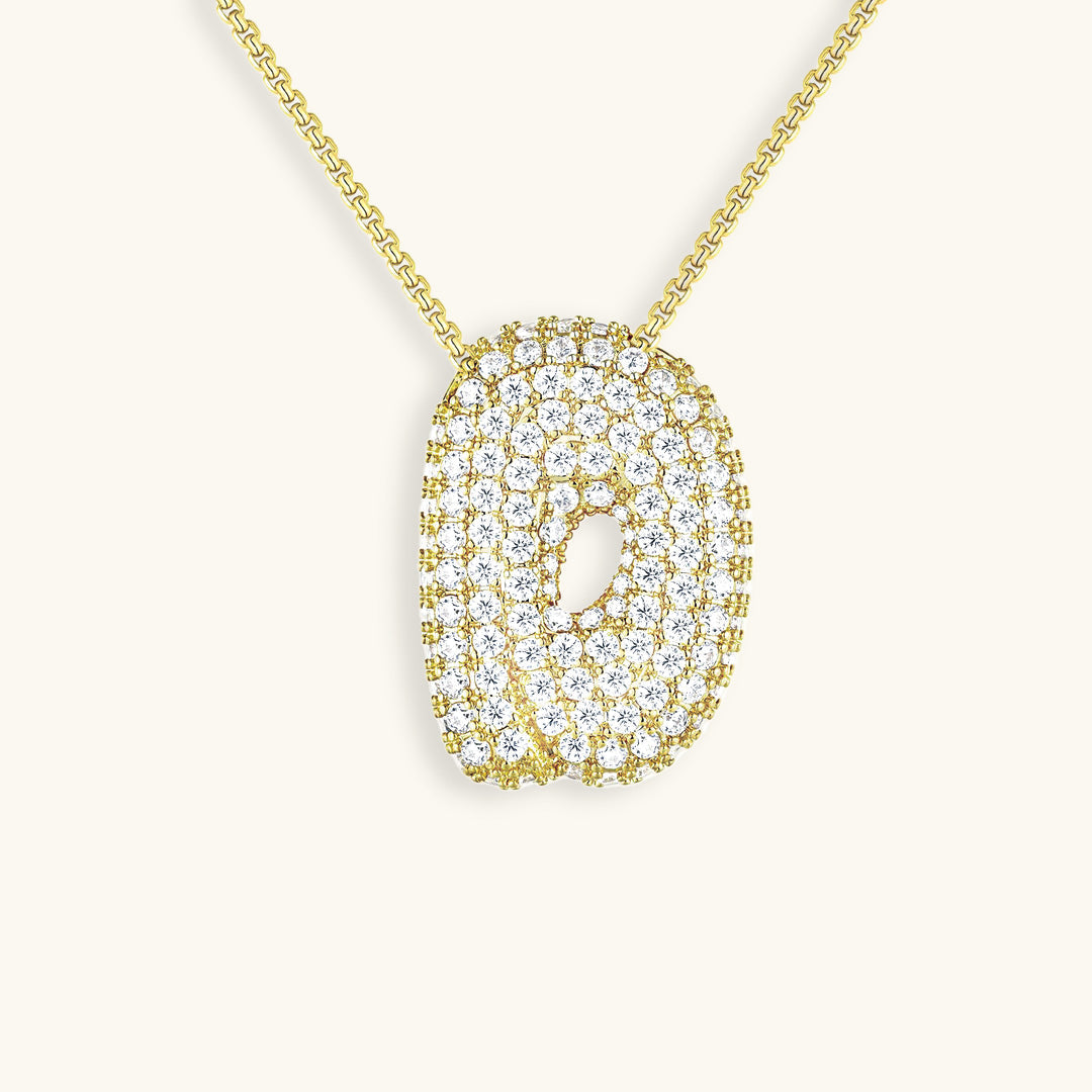Boble Initial Diamond Necklace