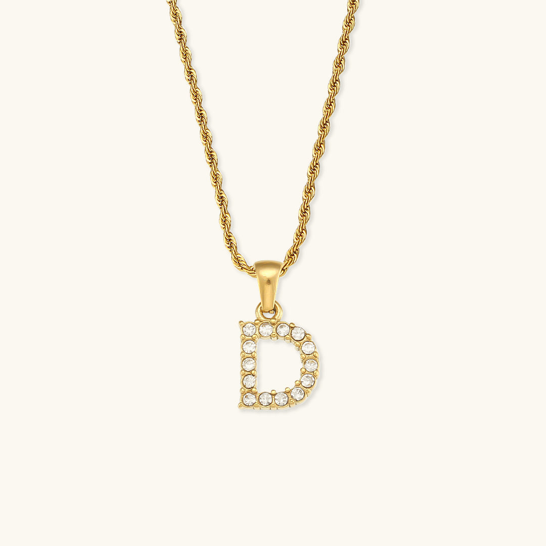 Maeve Bokstav Diamant Smykke med Initial