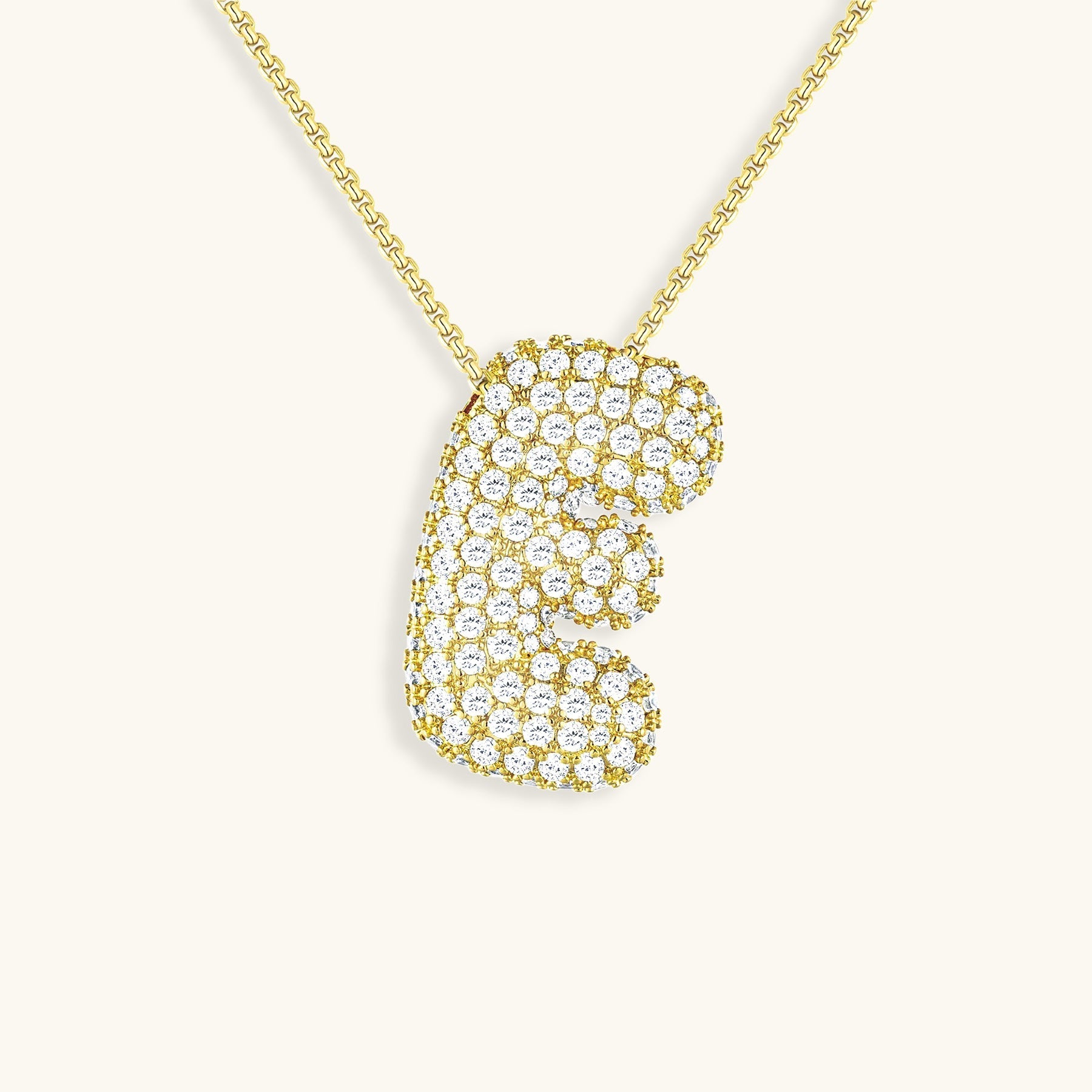 Boble Initial Diamond Necklace
