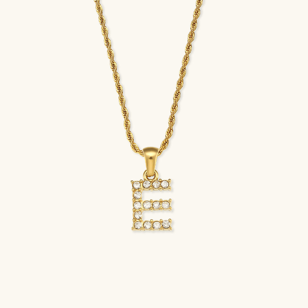 Maeve Bokstav Diamant Smykke med Initial