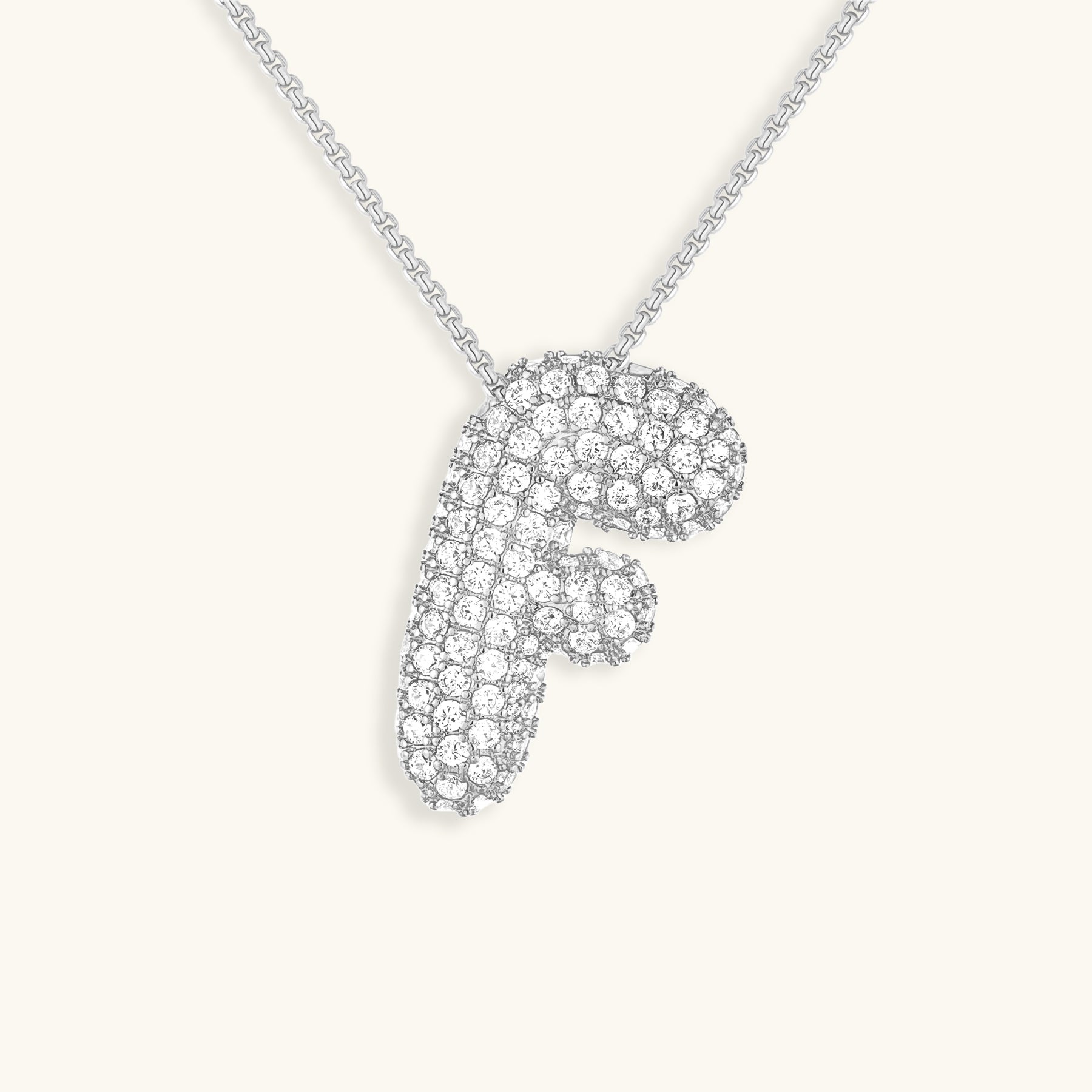 Boble Initial Diamond Necklace