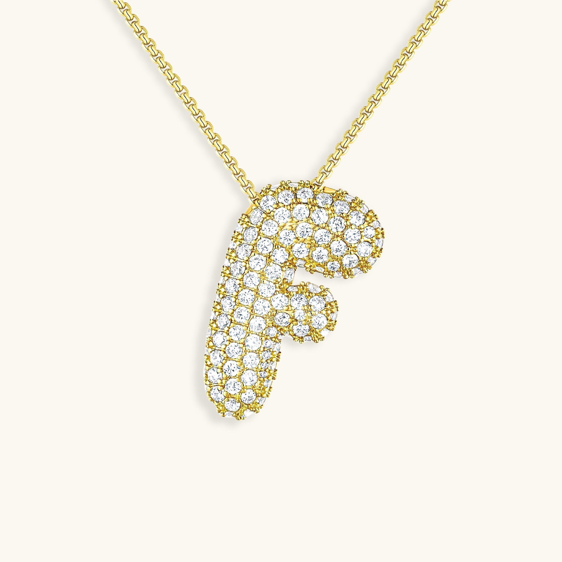 Boble Initial Diamond Necklace