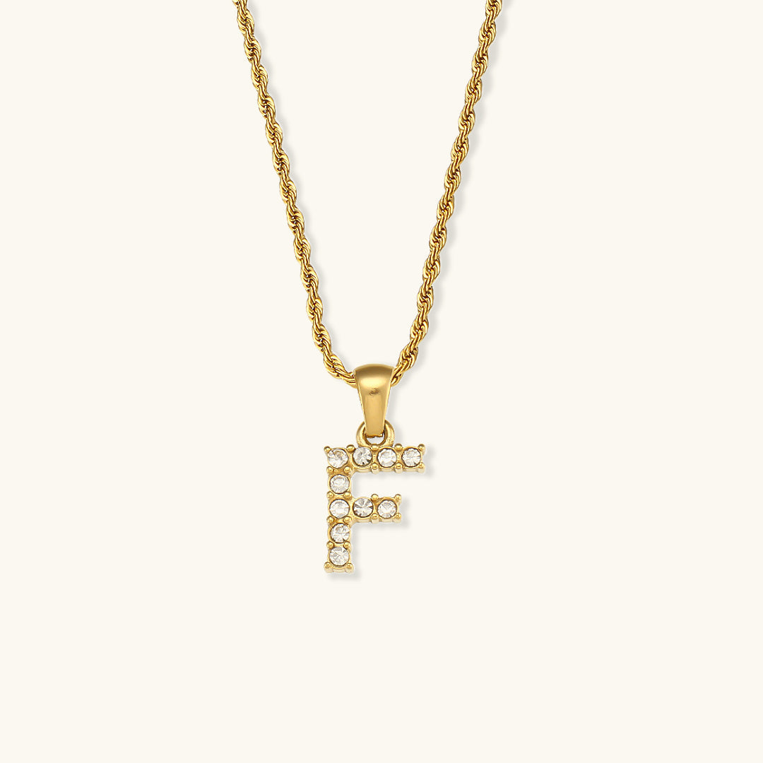 Maeve Bokstav Diamant Smykke med Initial