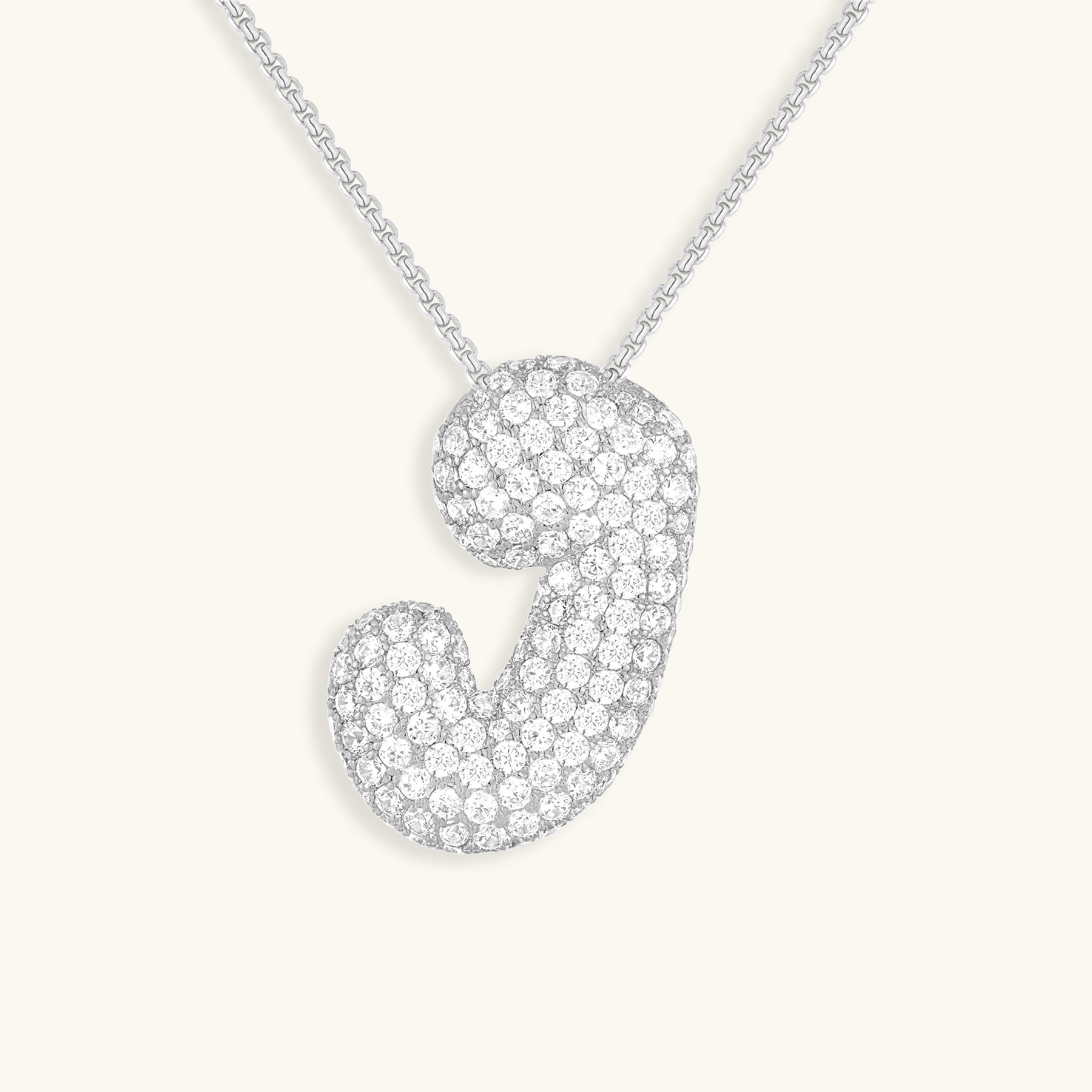 Boble Initial Diamond Necklace