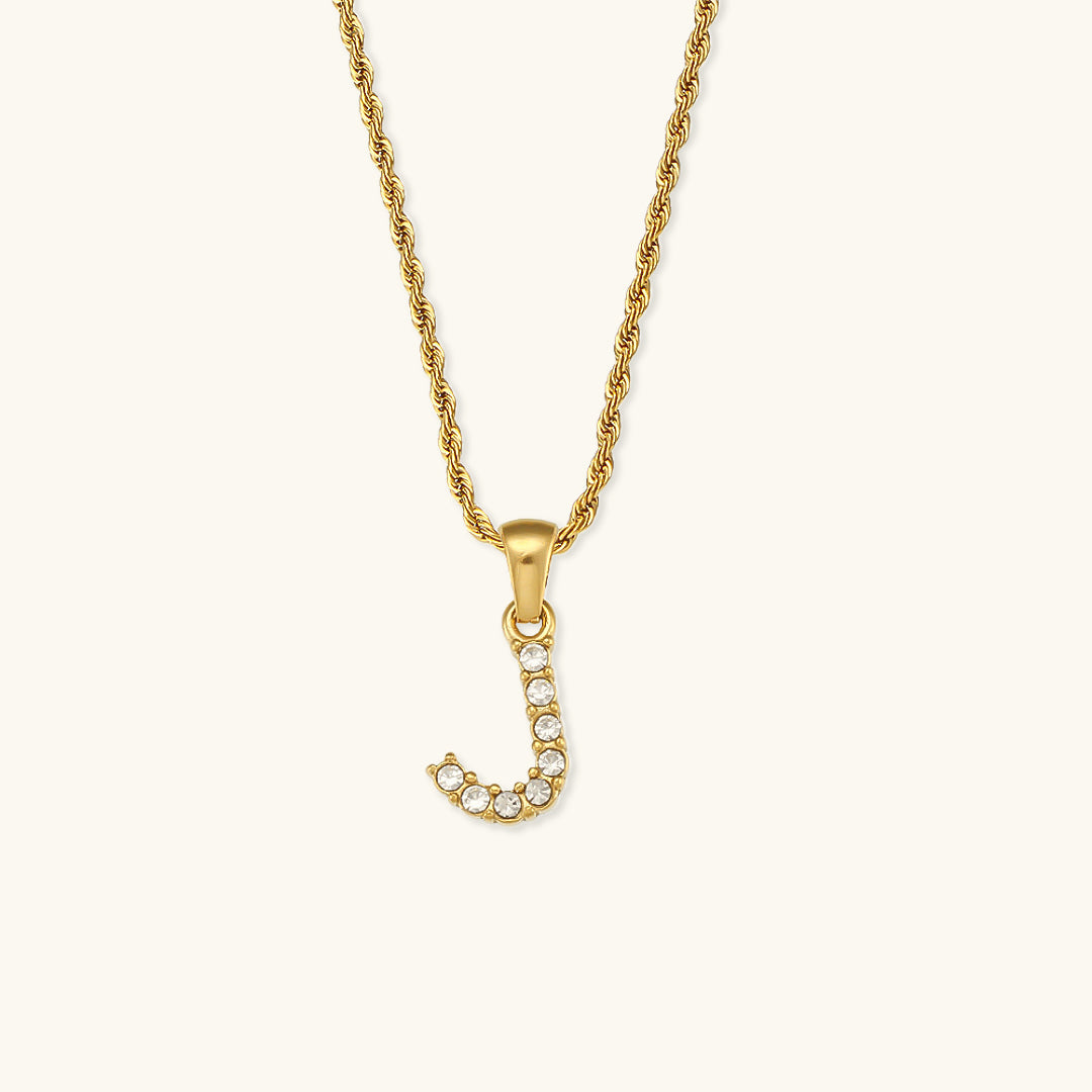 Maeve Bokstav Diamant Smykke med Initial