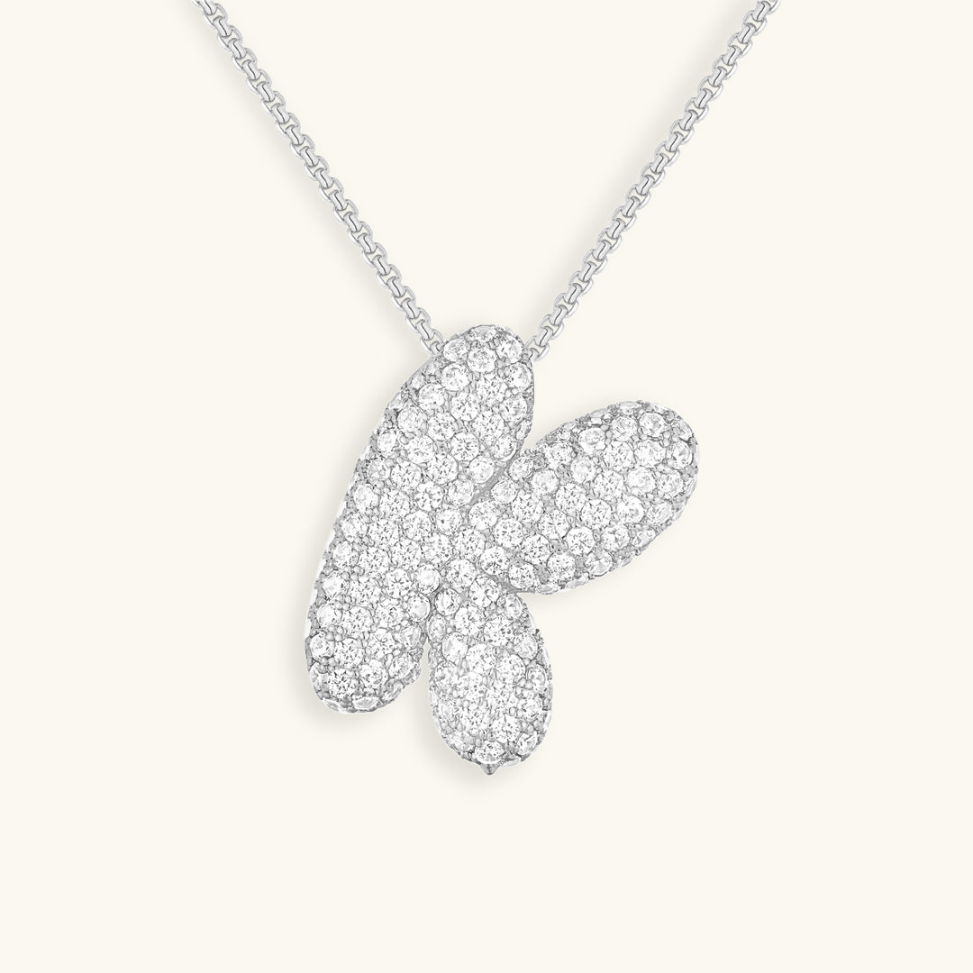 Boble Initial Diamond Necklace