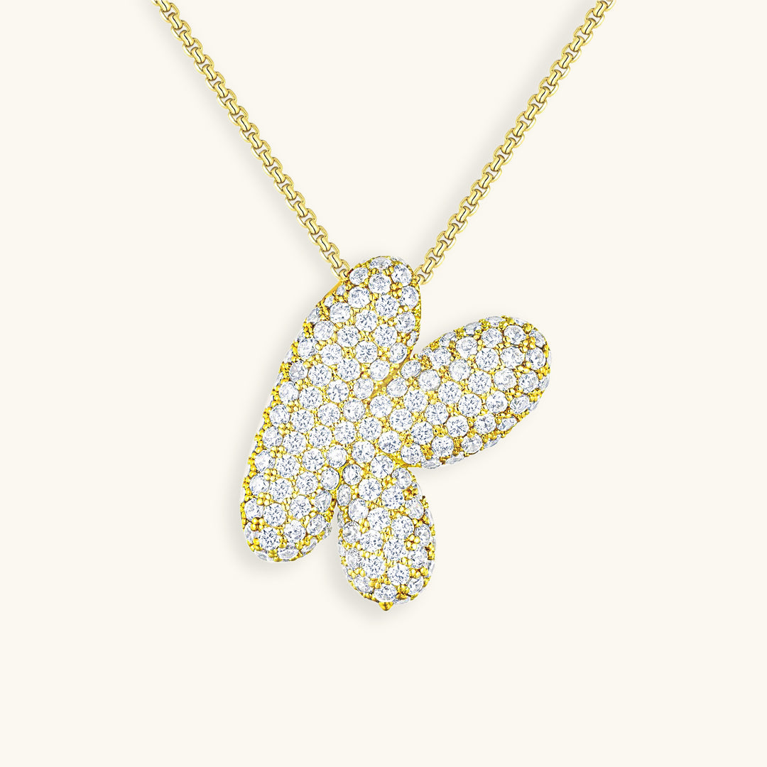 Boble Initial Diamond Necklace