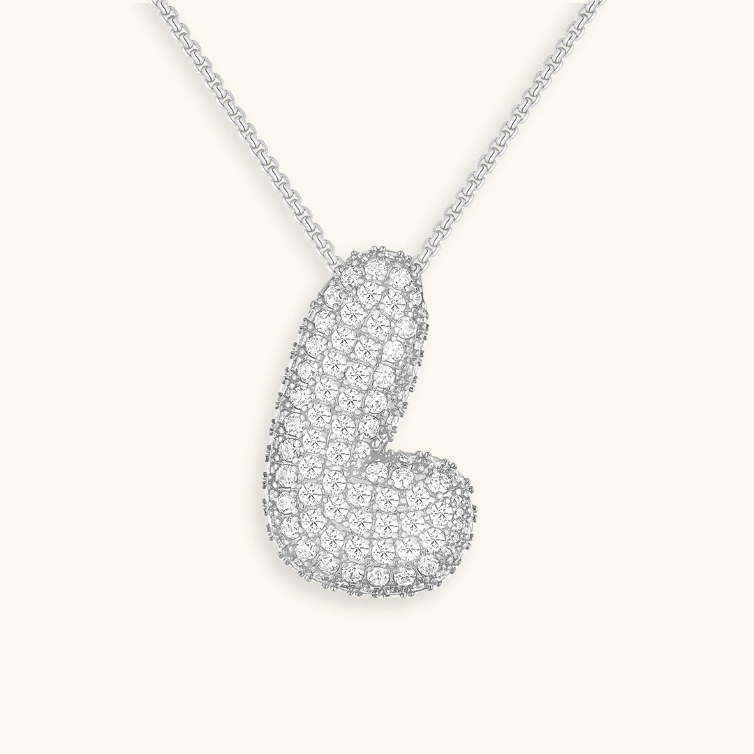 Boble Initial Diamond Necklace