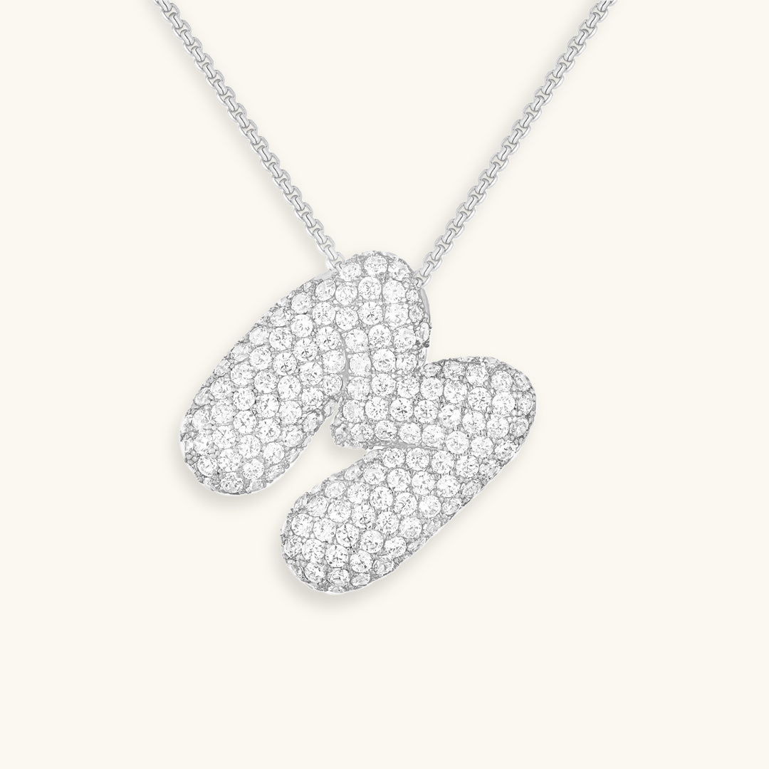 Boble Initial Diamond Necklace