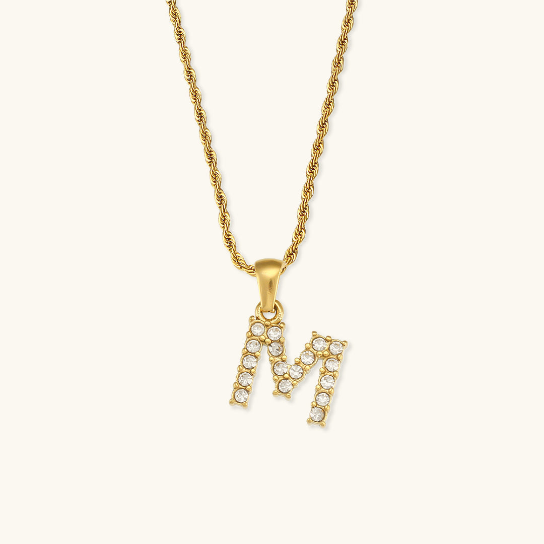Maeve Bokstav Diamant Smykke med Initial