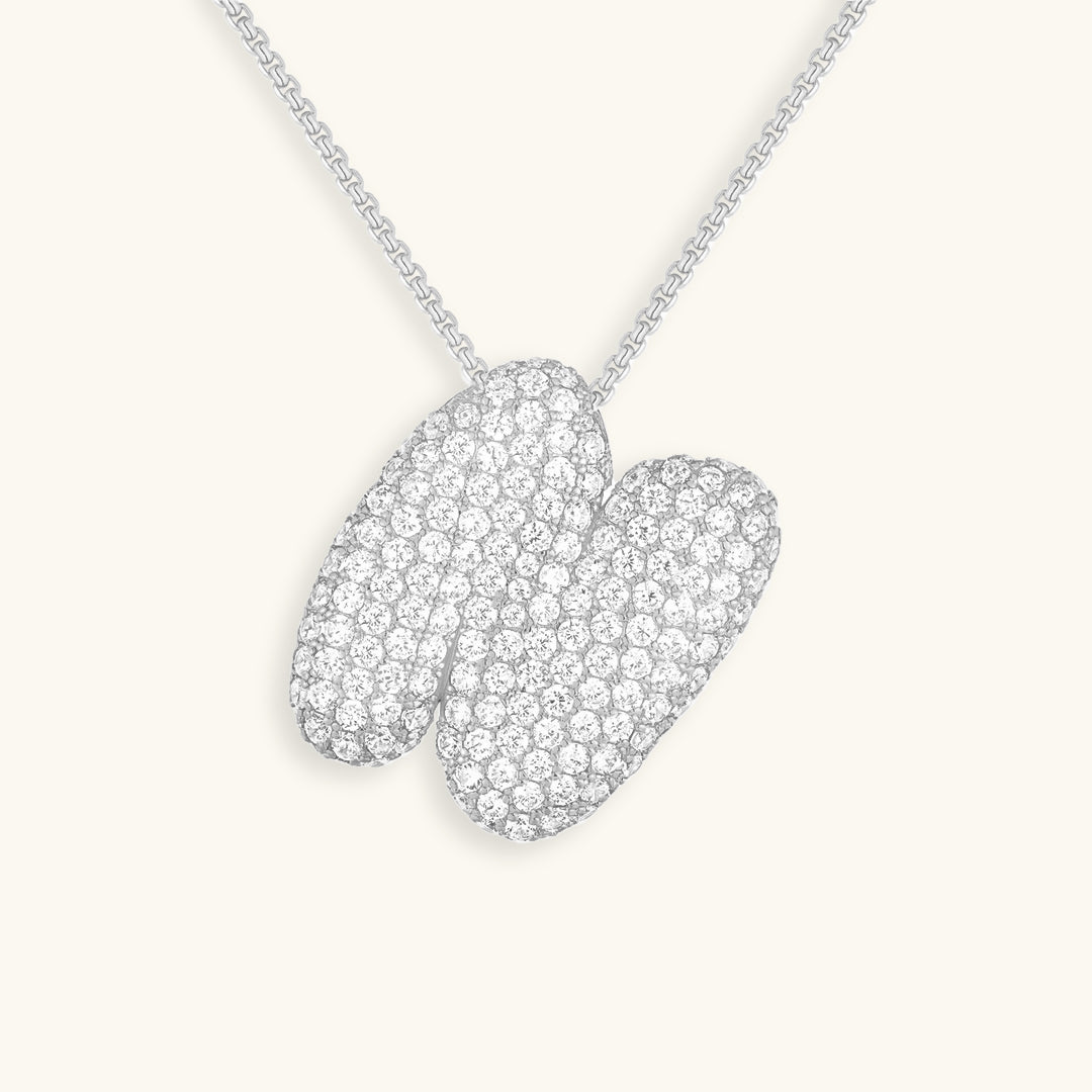 Boble Initial Diamond Necklace