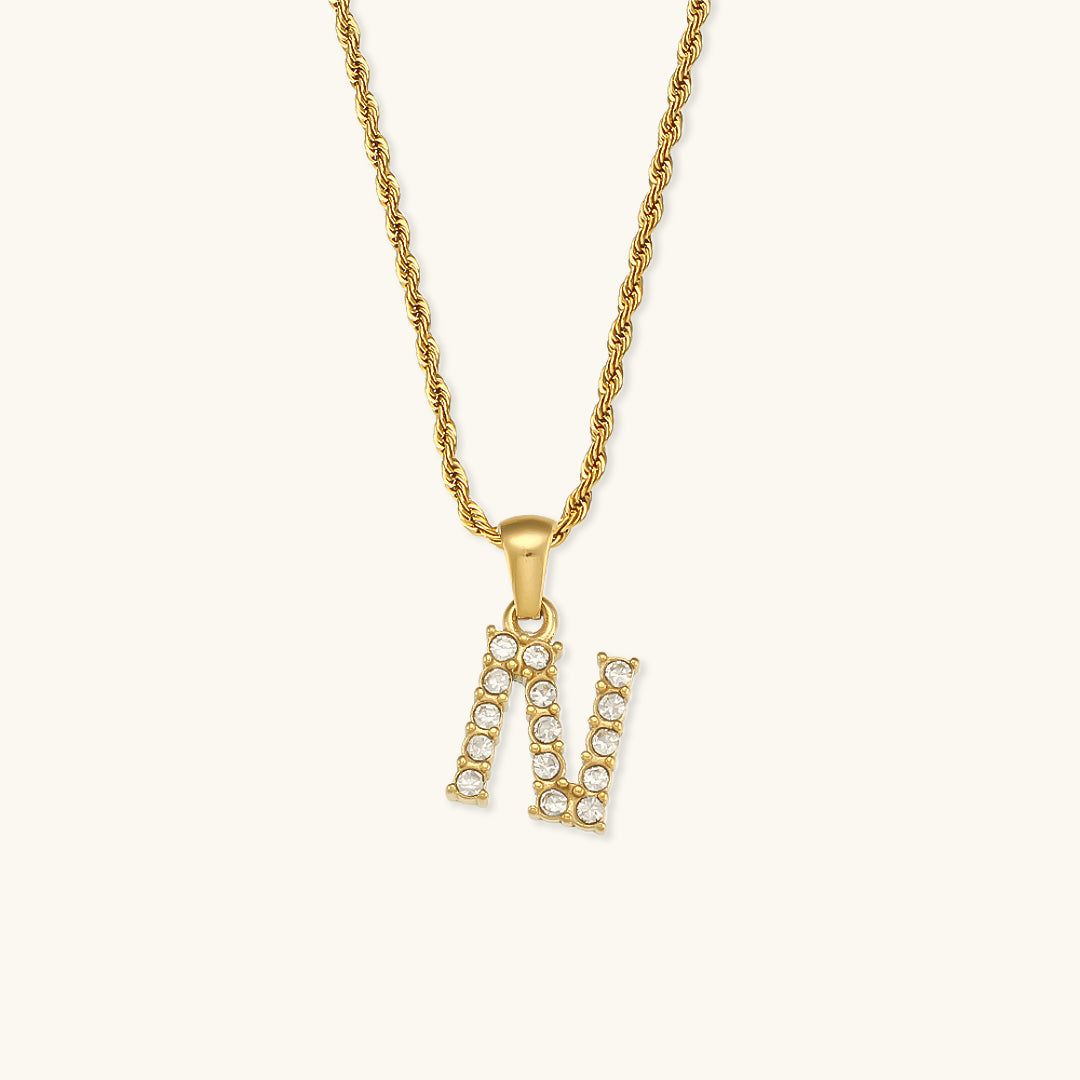 Maeve Bokstav Diamant Smykke med Initial