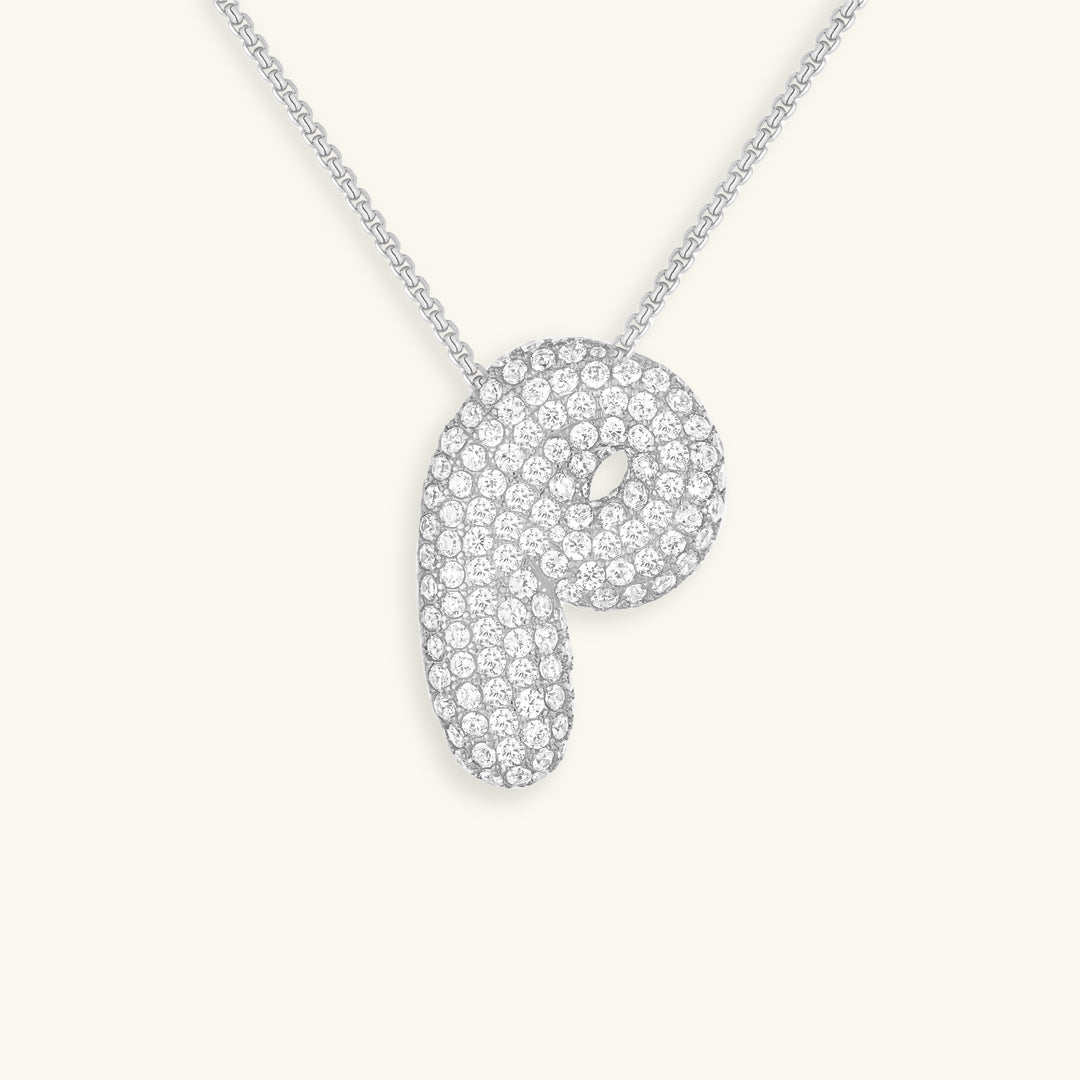 Boble Initial Diamond Necklace