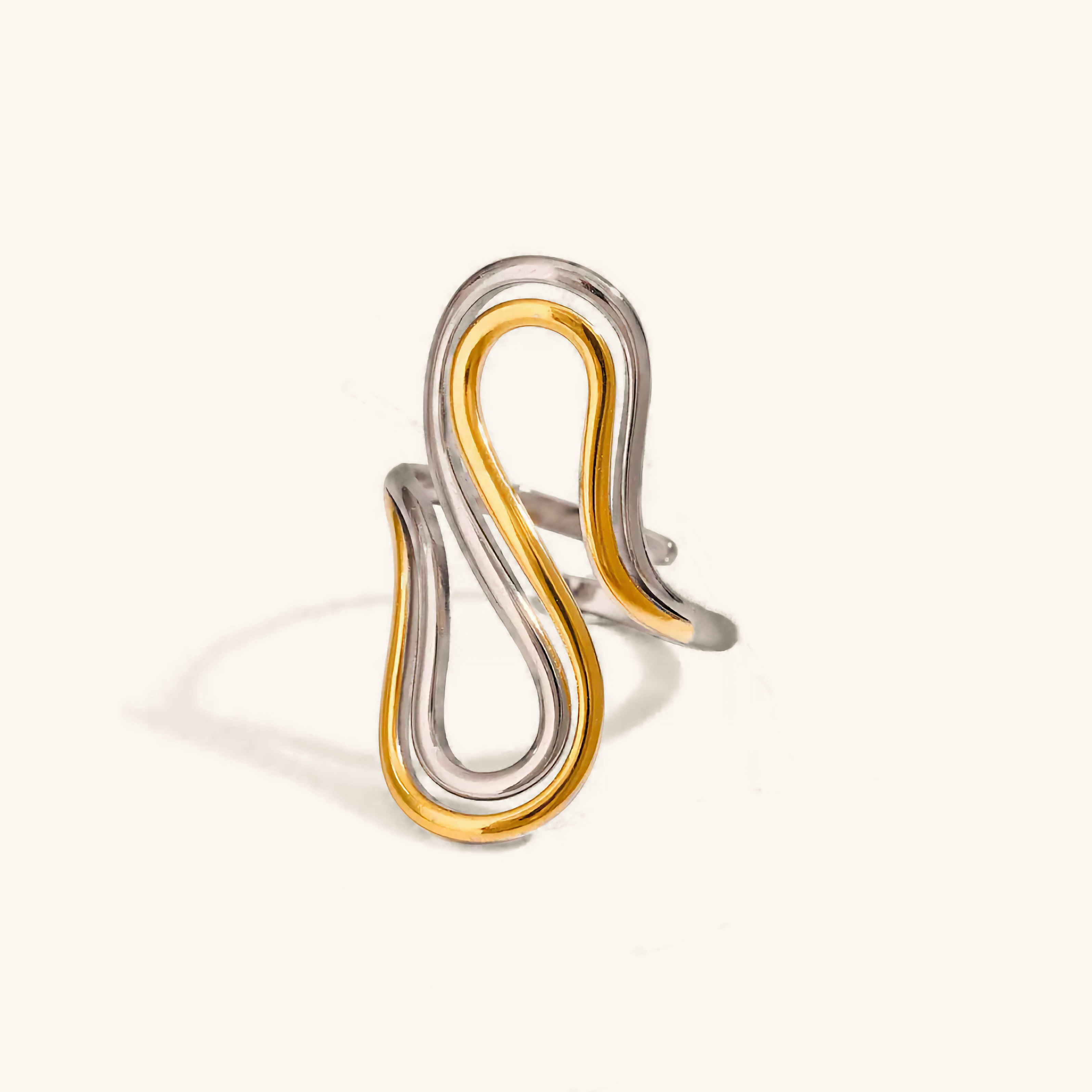 Abstract Gold Ring by Halle