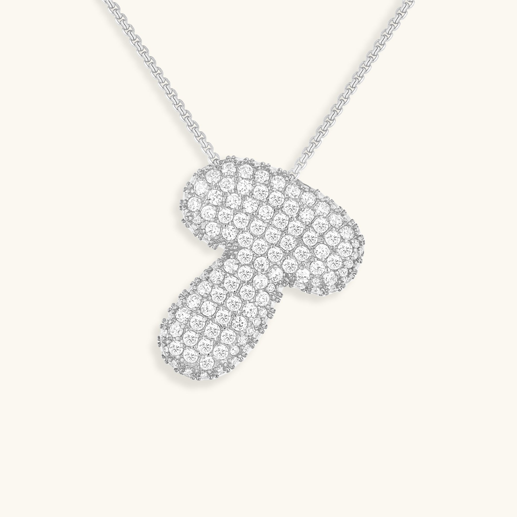 Boble Initial Diamond Necklace