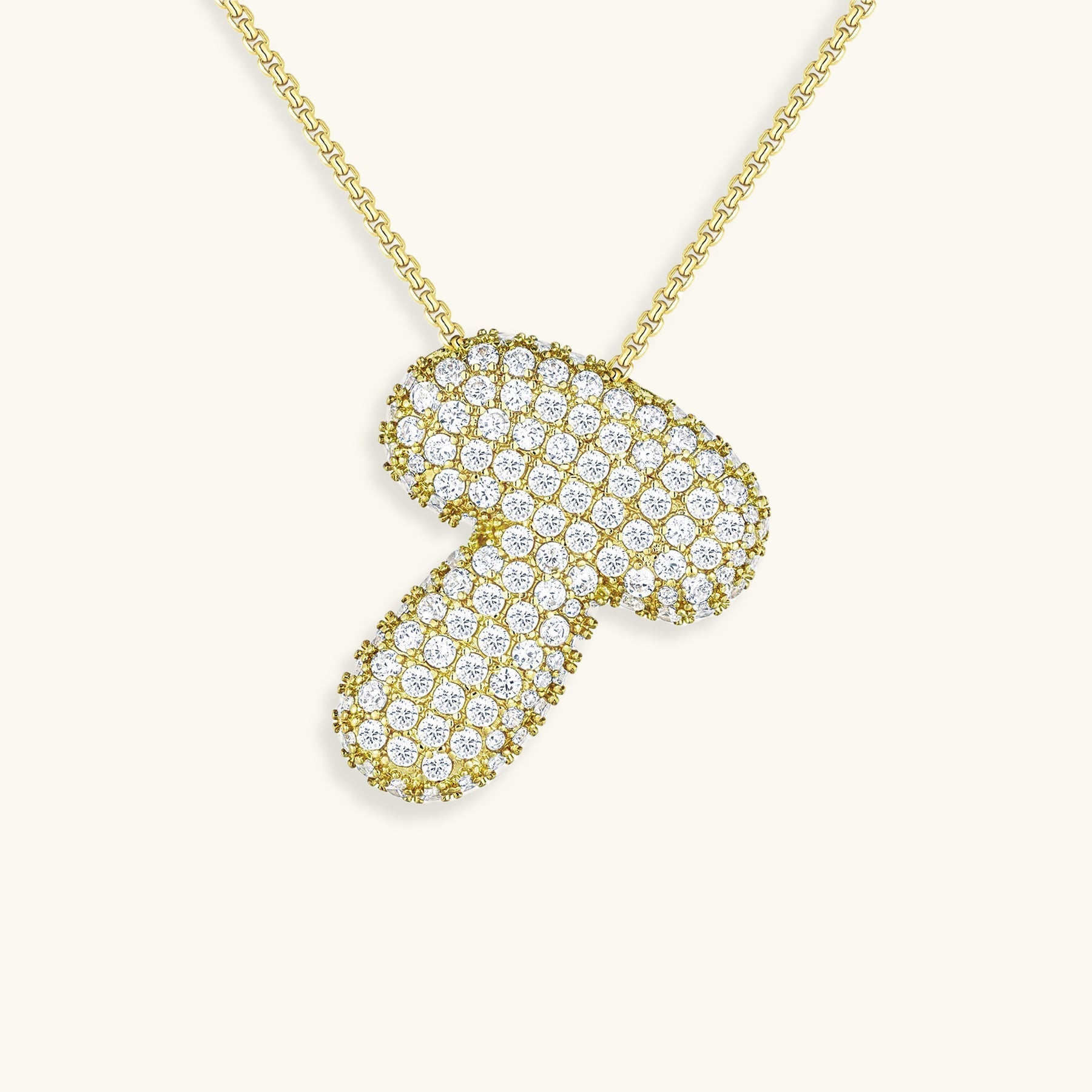 Boble Initial Diamond Necklace