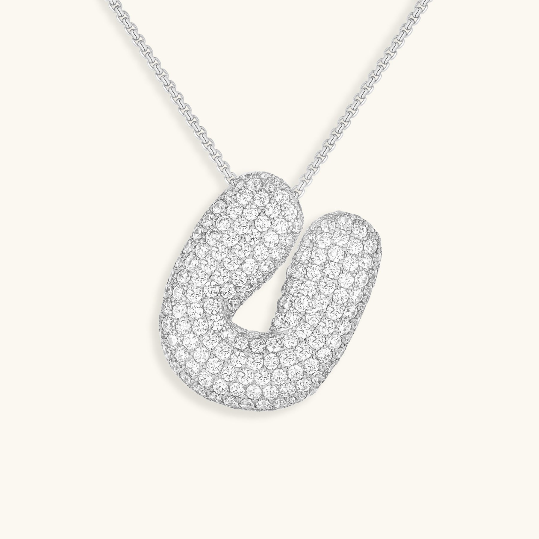 Boble Initial Diamond Necklace
