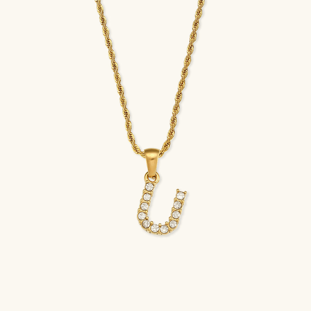 Maeve Bokstav Diamant Smykke med Initial