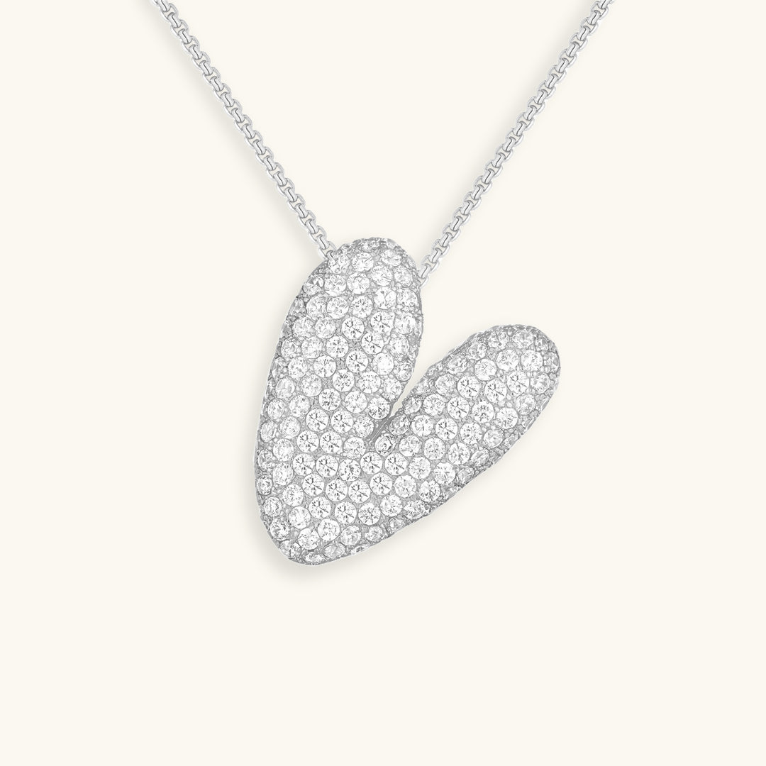 Boble Initial Diamond Necklace