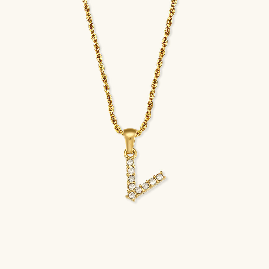Maeve Bokstav Diamant Smykke med Initial