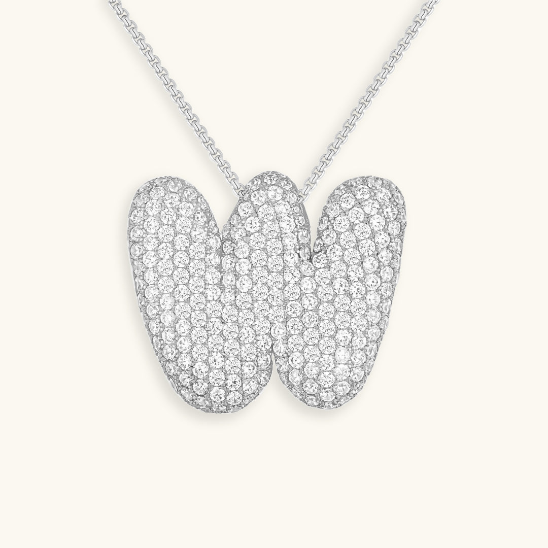 Boble Initial Diamond Necklace