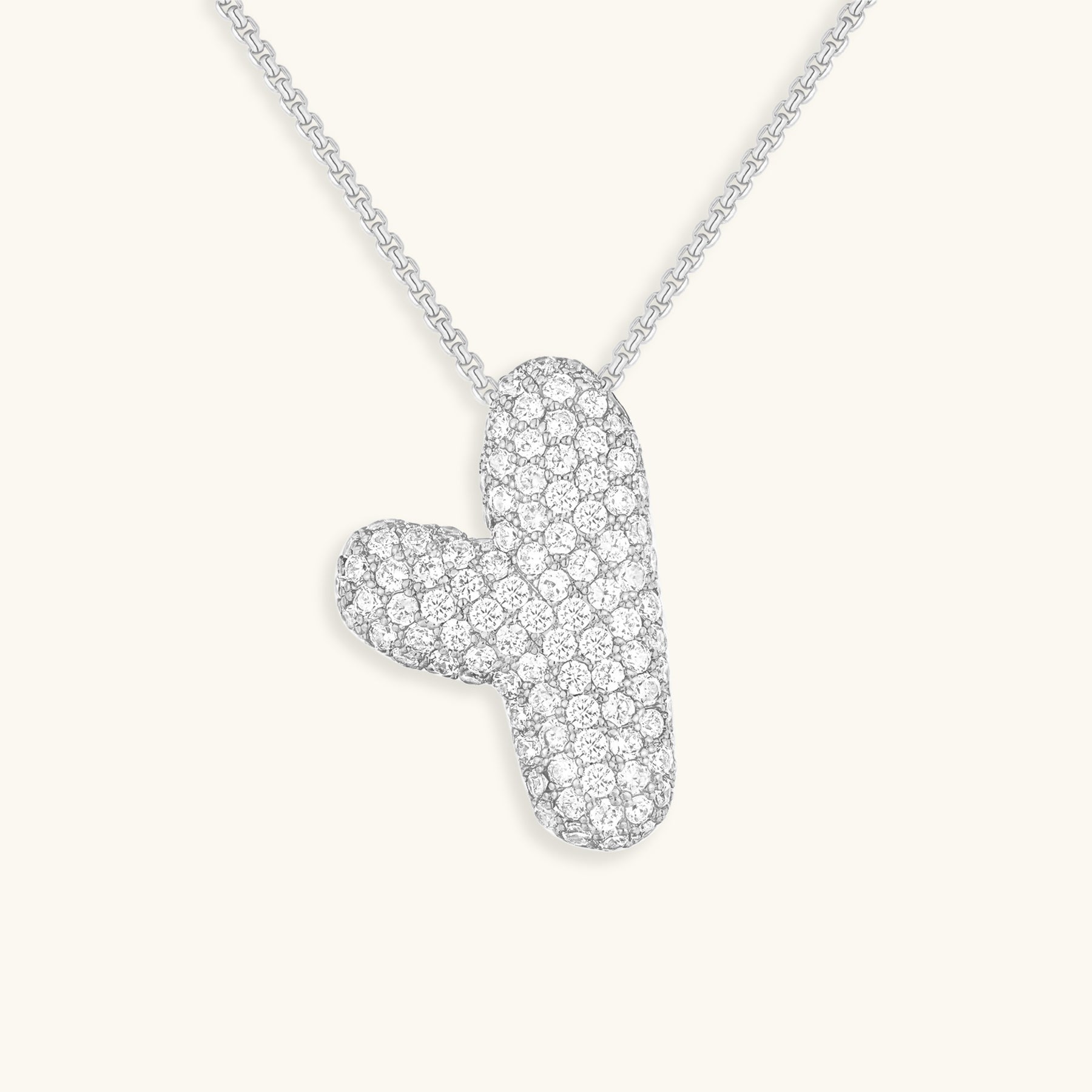 Boble Initial Diamond Necklace