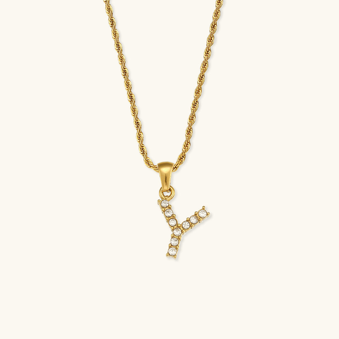 Maeve Bokstav Diamant Smykke med Initial