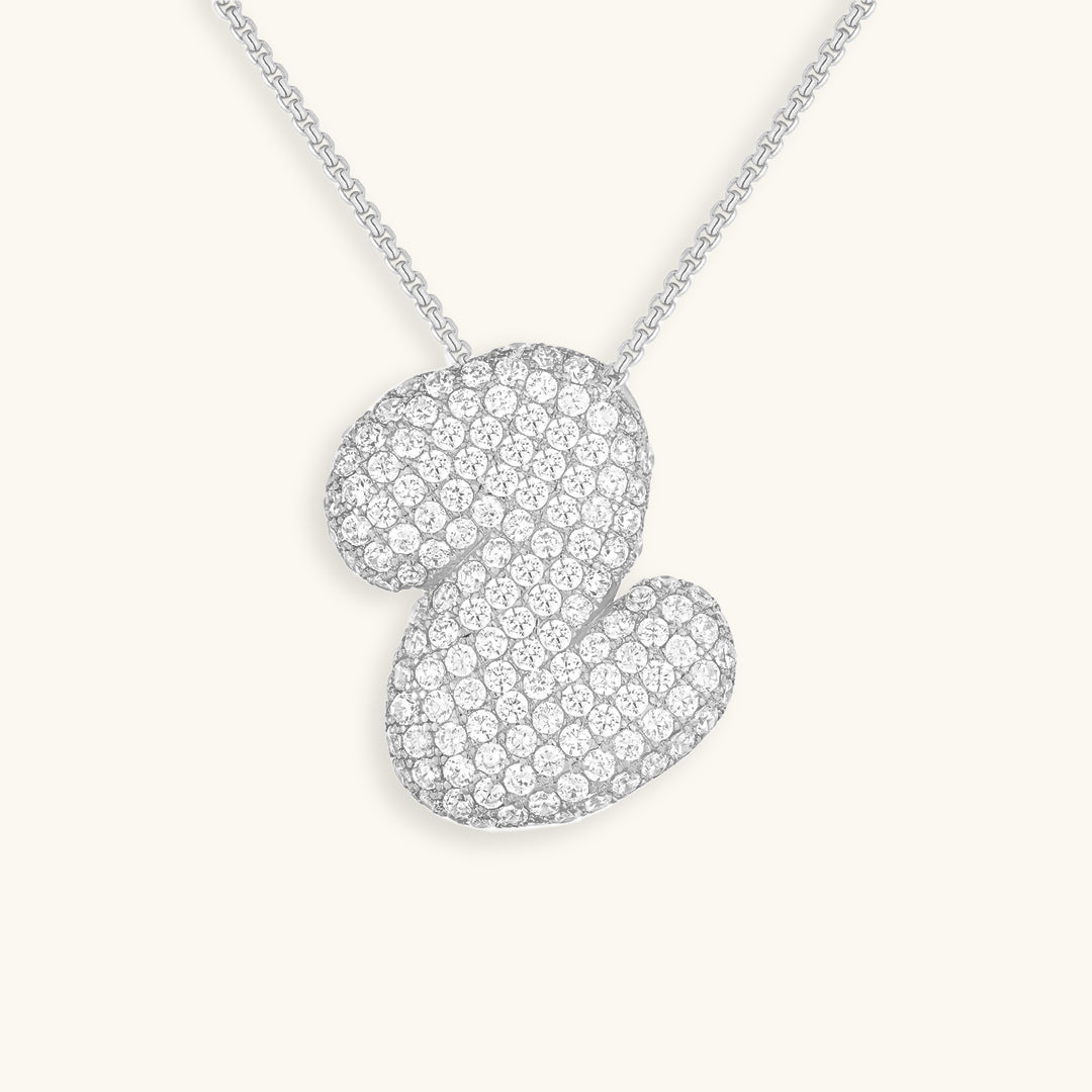 Boble Initial Diamond Necklace