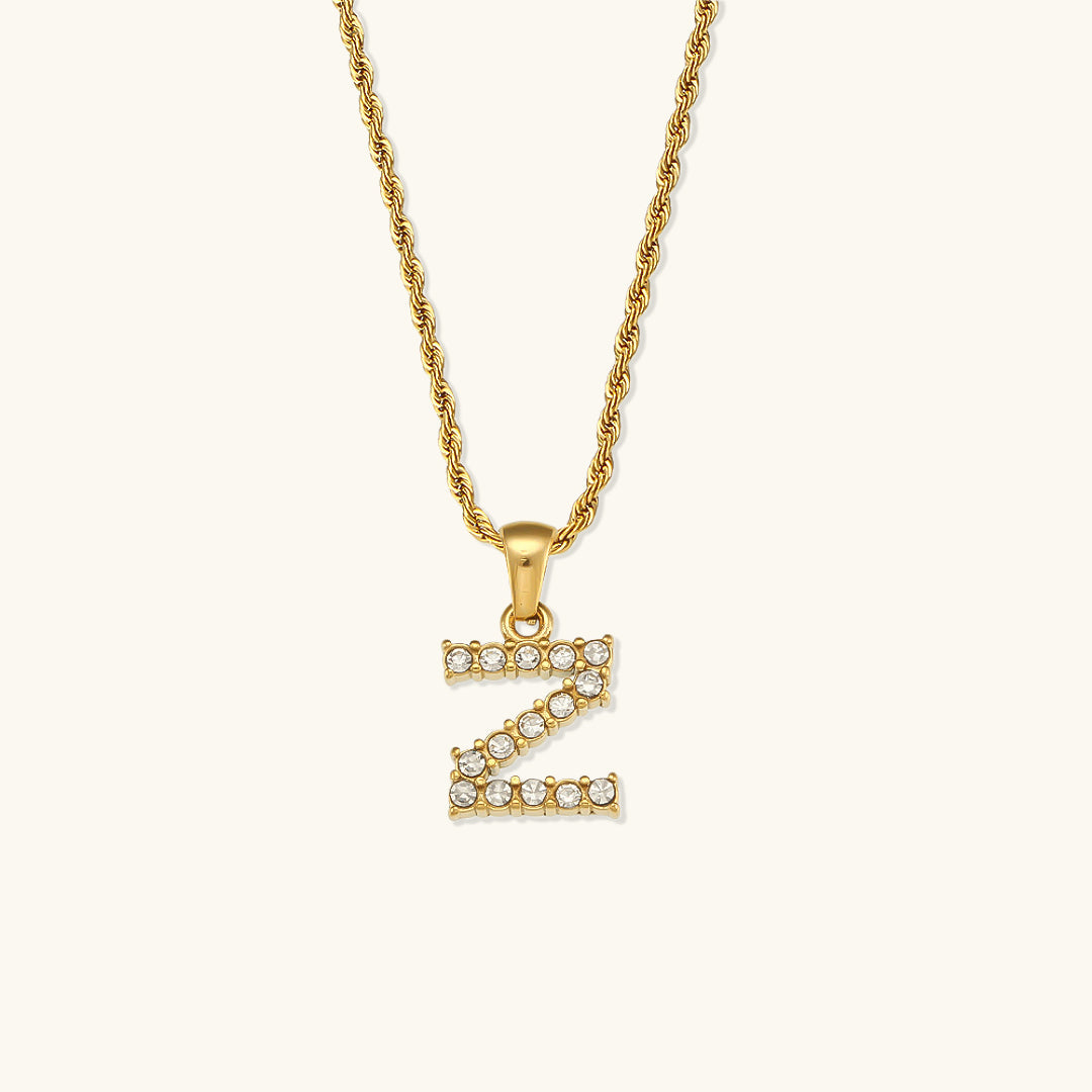 Maeve Bokstav Diamant Smykke med Initial