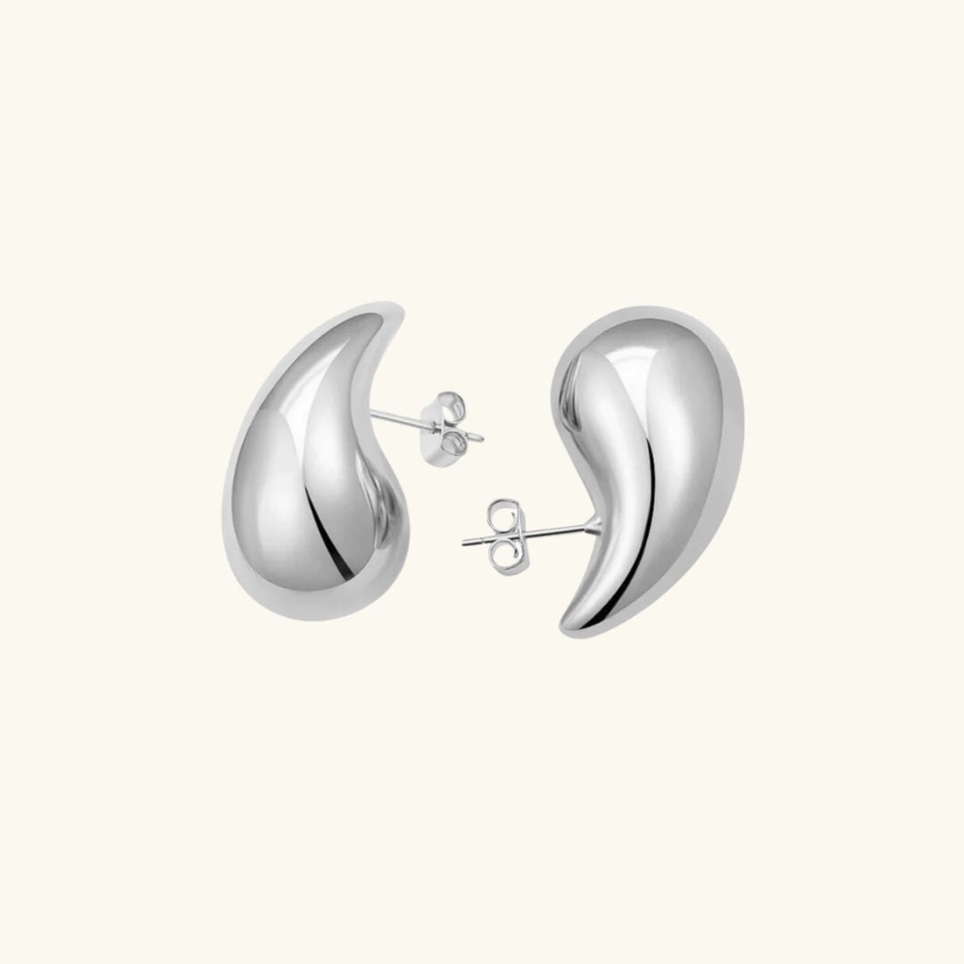 Sandra Tear-Drop Shaped Gold Earrings